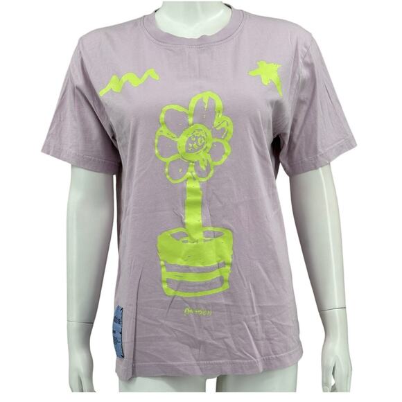 Alexander McQueen Shirt Men Small Grow Up Pale Pink Relaxed Fit Graphic Designer